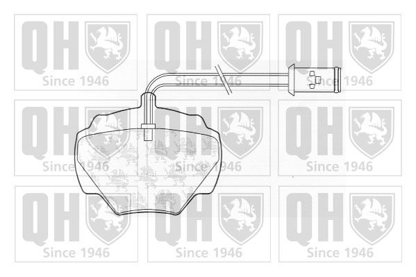 QUINTON HAZELL Комплект тормозных колодок, дисковый тормоз BP414